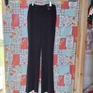 NWT CALVIN KLEIN NAVY EMBELLISH POCKET WIDE LEGS WEAR TO WORK PANTS